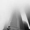 World Trade Center in fog
