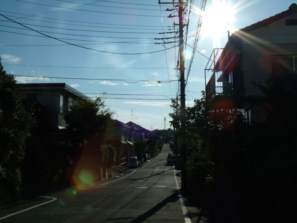 住宅街の路上