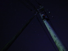 電柱と北斗七星