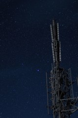 衛星から見た星空