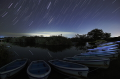 満点の星　－印旛沼－