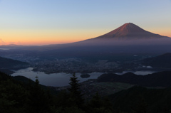 峠の朝　－富士山－