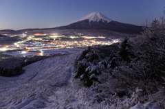 富士雪景