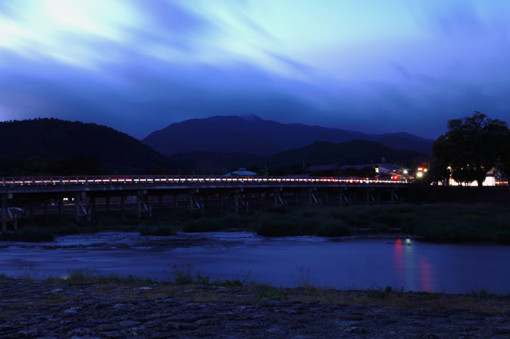 渡月橋（夕方）