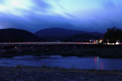 渡月橋（夕方）