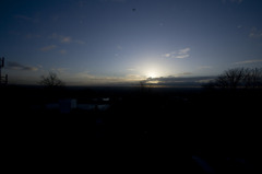 early sunrise and flight