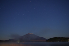 オリオン座と富士山