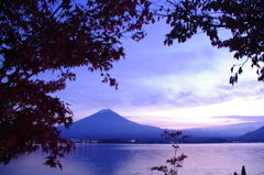 夕暮れ富士山