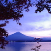 夕暮れ富士山