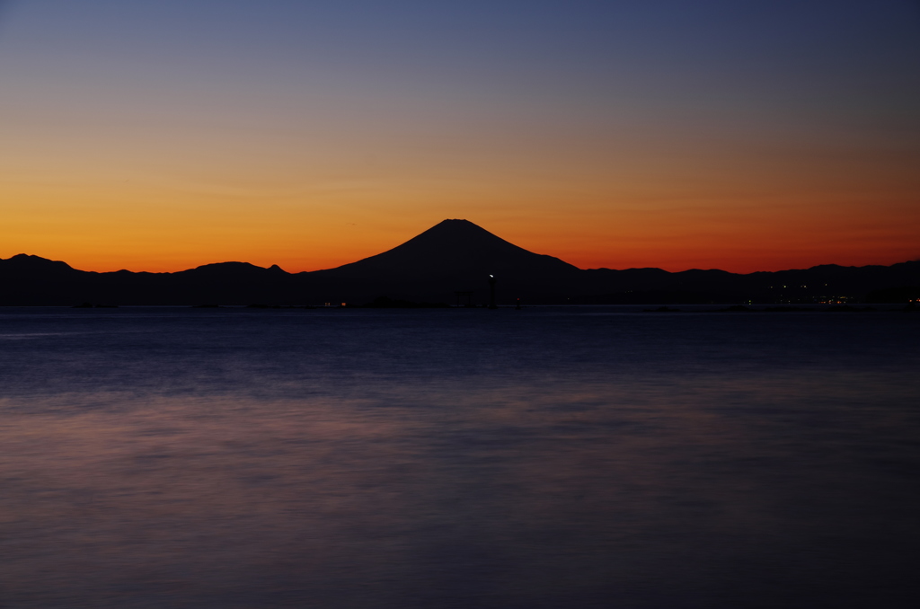 森戸の夕照