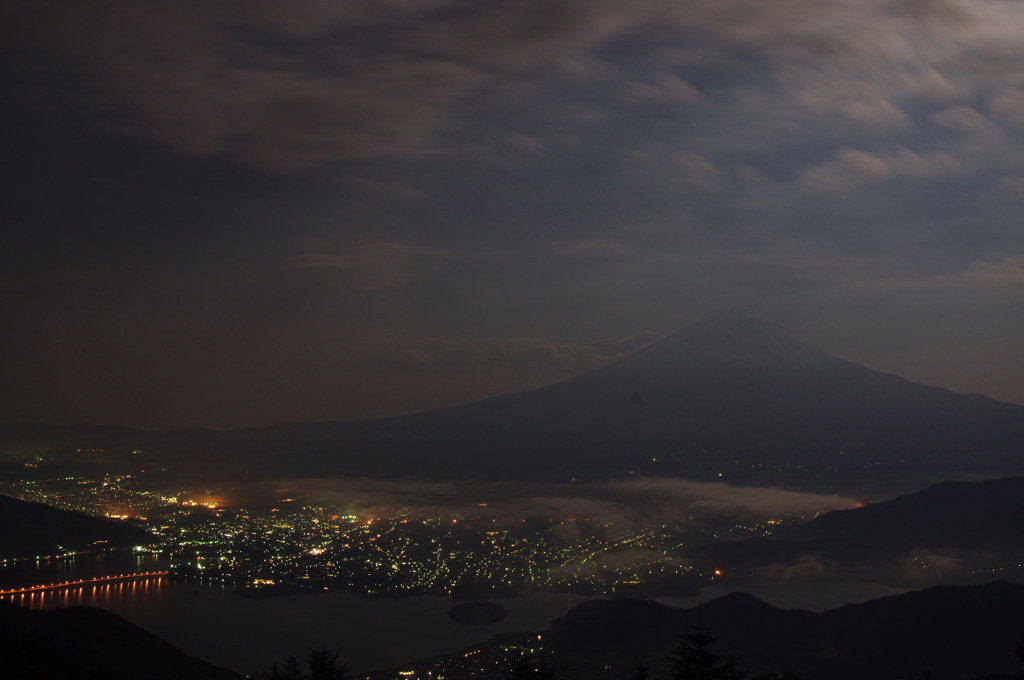 新道峠の夜景