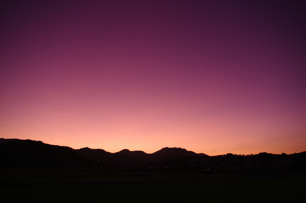 台風前の夕焼け