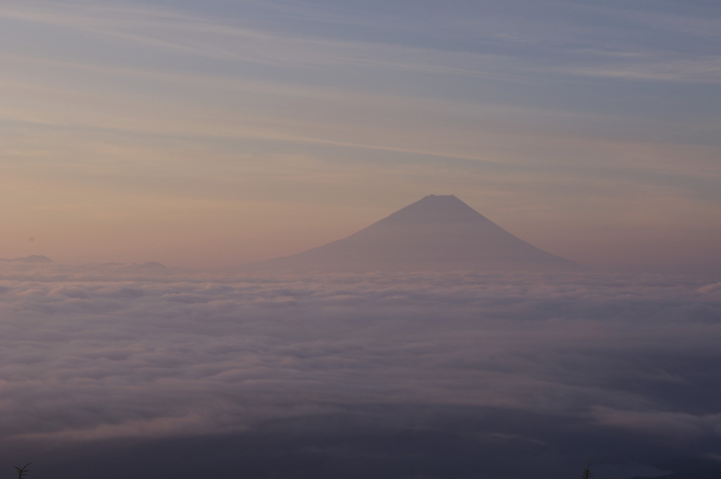 雲海と富士山