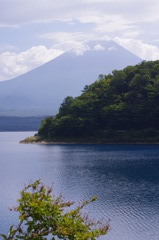 本栖湖の富士山