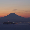 江の島と富士山