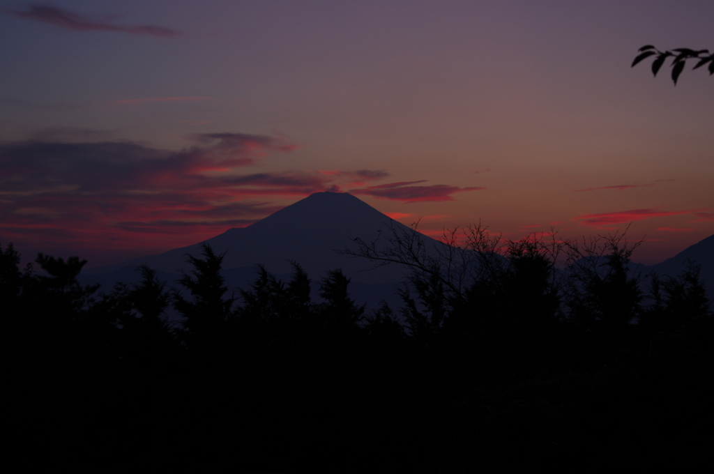 ヤビツ峠の夕焼け