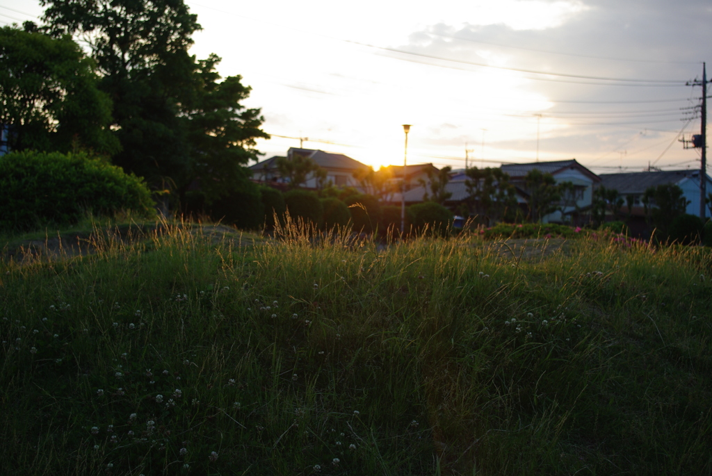 夕暮れ空
