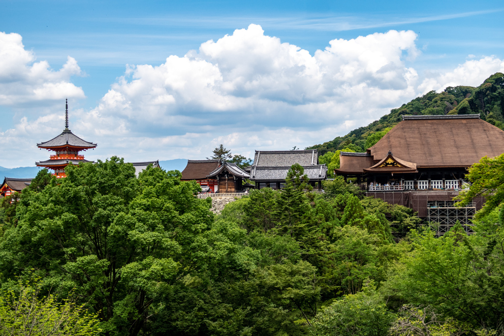 清水寺にて
