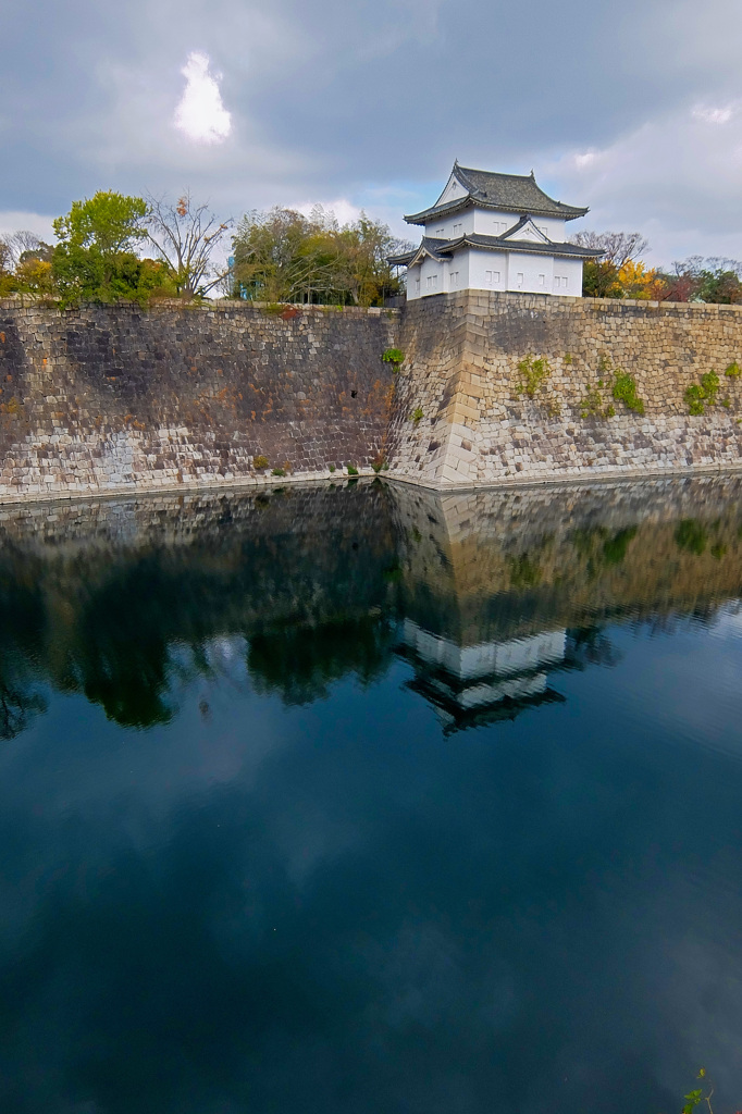 大阪城公園にて