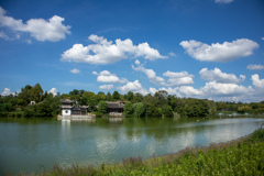 鶴見緑地公園にて