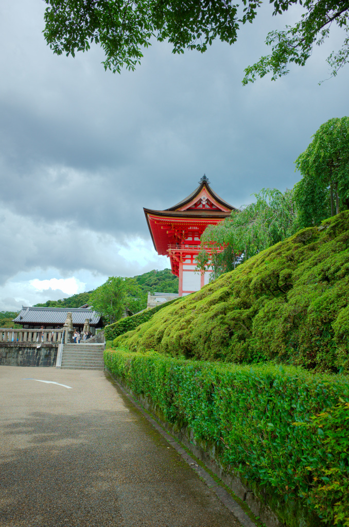 清水寺にて