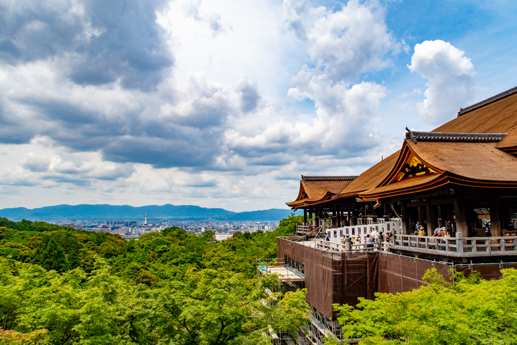 清水寺にて