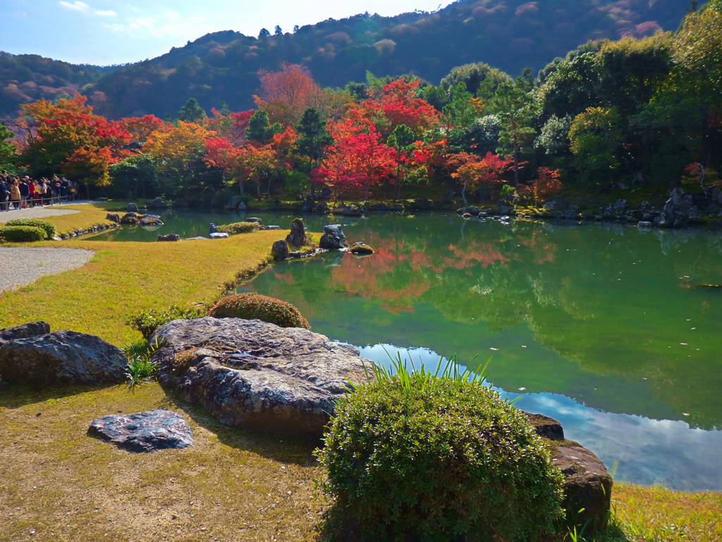天龍寺にて
