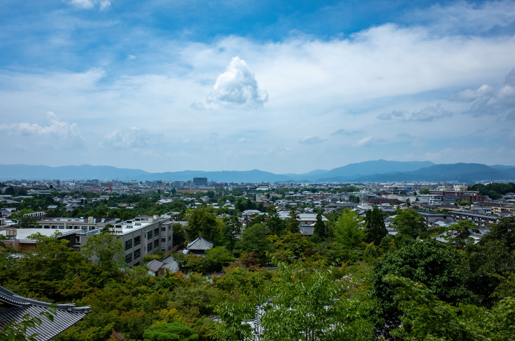 永観堂　多宝塔からの景色
