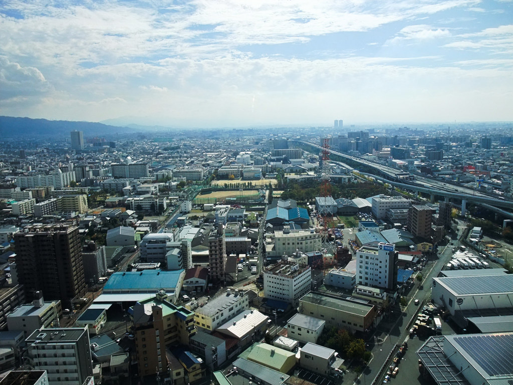 大阪平野一望