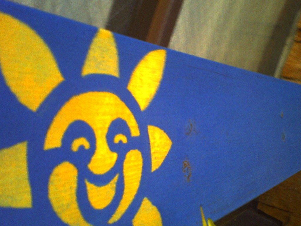 the sun is smiling!
