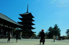 興福寺 × 青空