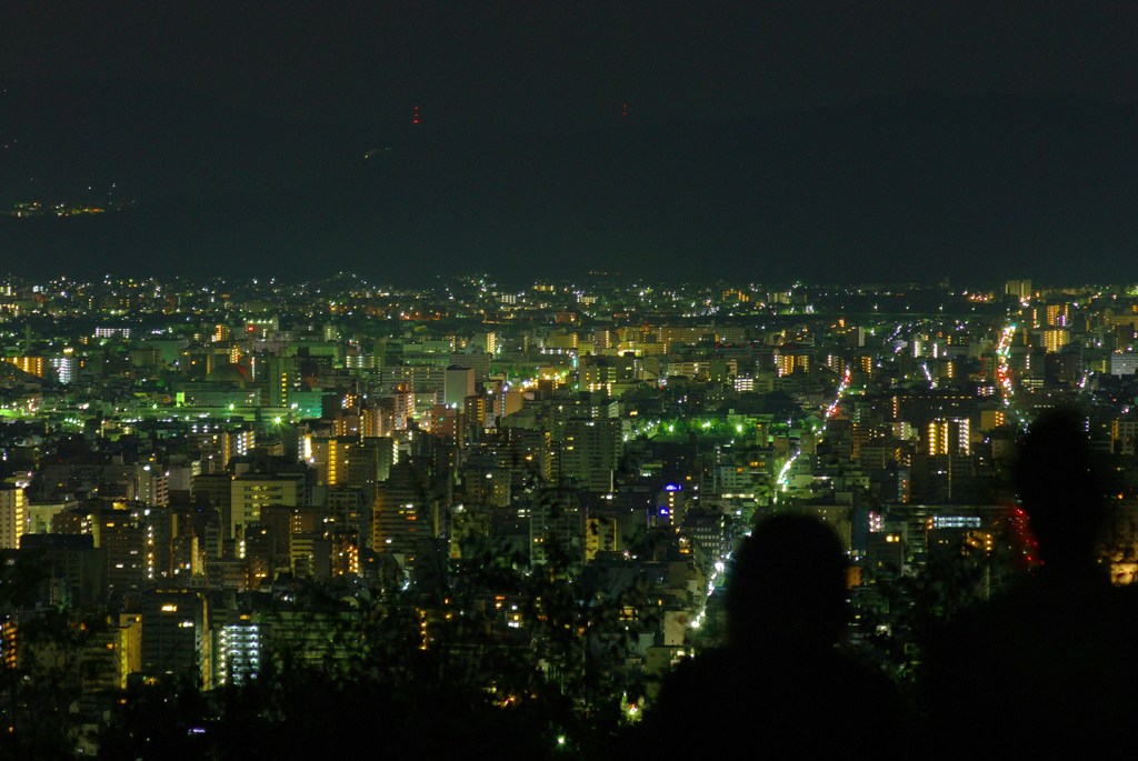 将軍塚の夜景