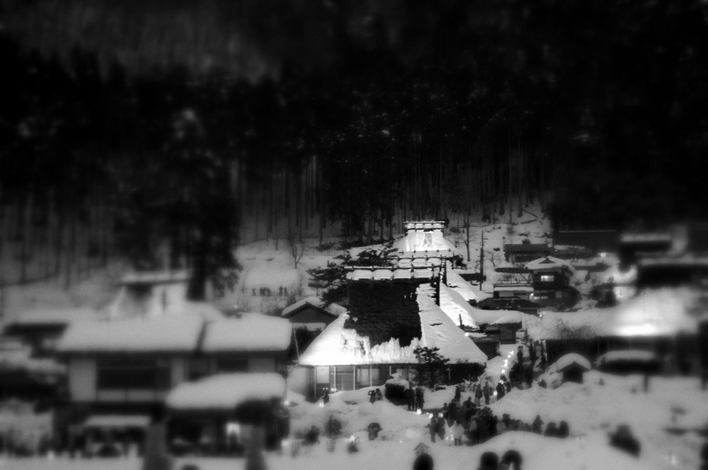 美山の雪灯篭
