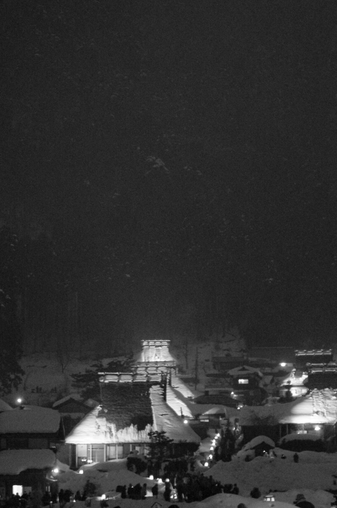 美山の雪灯篭