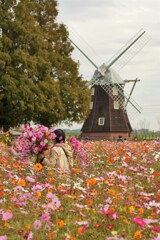 両手に花いっぱい