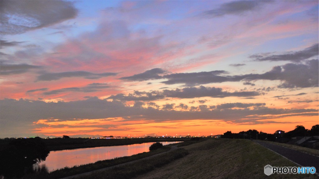 一日が夕日で終る良き日