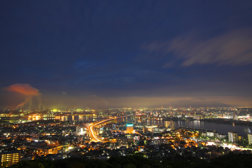 洞海湾の夜景