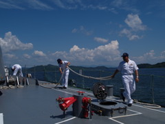 護衛艦せんだい体験航海8