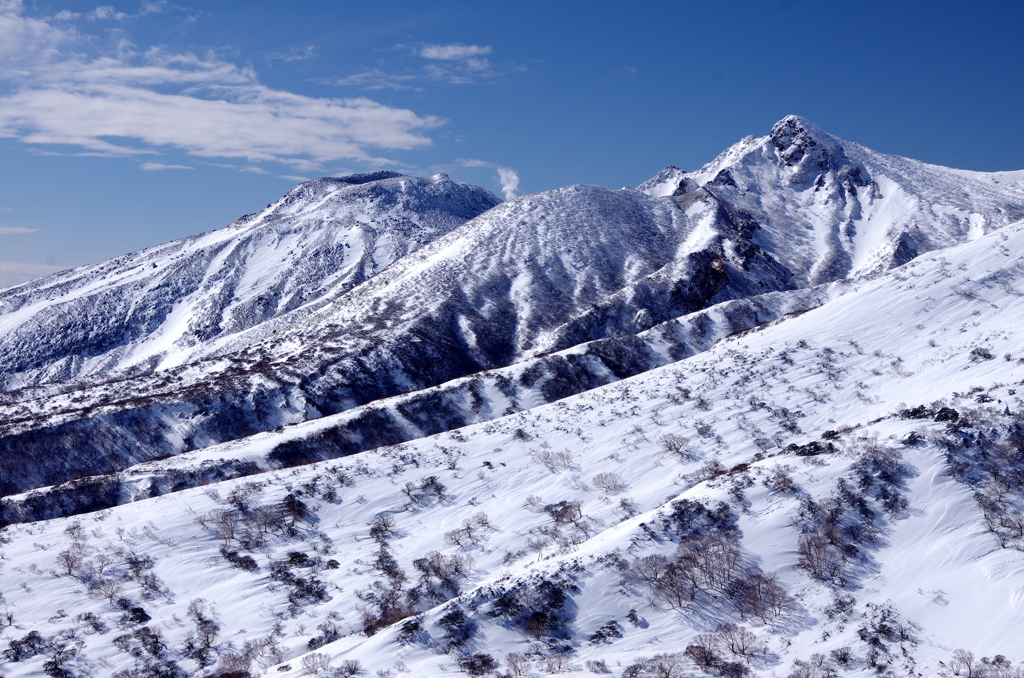 赤面山から那須朝日岳