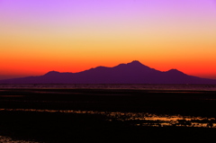 御輿来海岸の夕陽