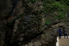 江ノ島の岩壁