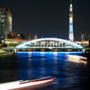 隅田川夜景〜中央大橋より永大橋を望む〜