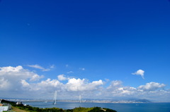 明石海峡　秋の空