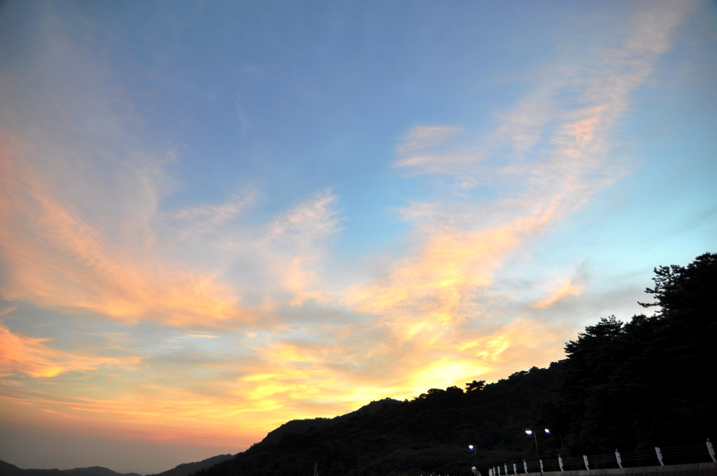 六甲の夕日