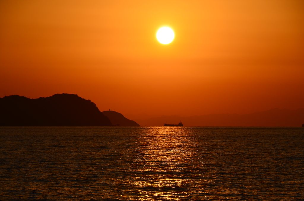 夕暮れの紀伊水道