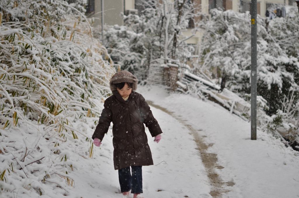 雪を踏みしめて