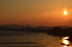 鳴門海峡　夕景