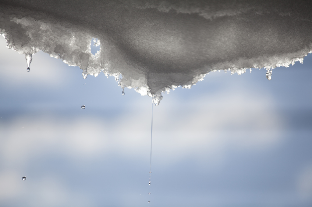 雪解け。