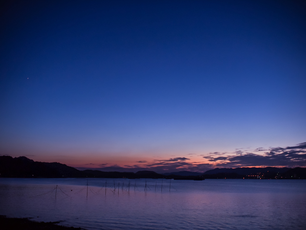 夕焼けのあとに