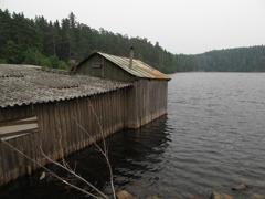 バラアム島の船小屋